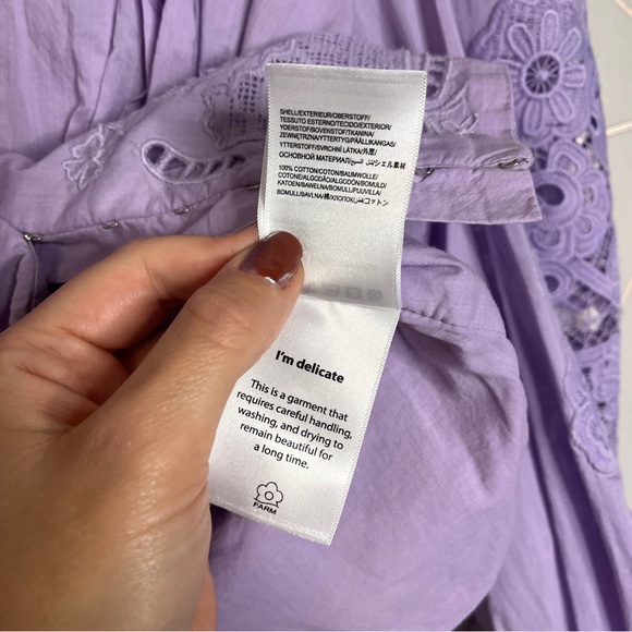 Farm Rio Lilac Lace Blouse - Picture 11 of 11